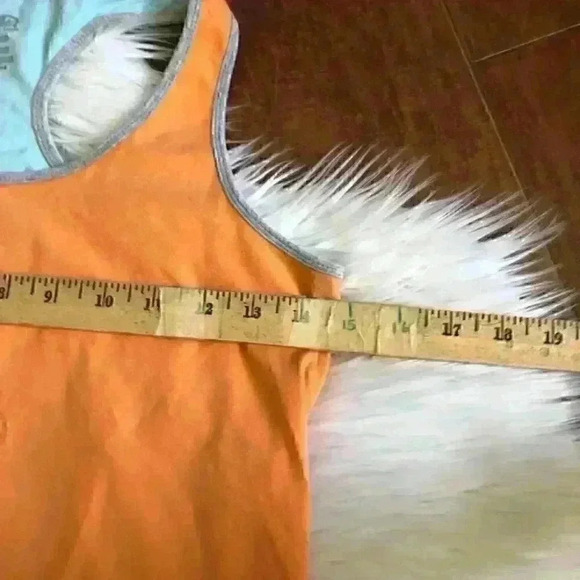 Y2K Athleticworks Workout Sports Bra Light Orange and Blue Women' s Large - Picture 3 of 5